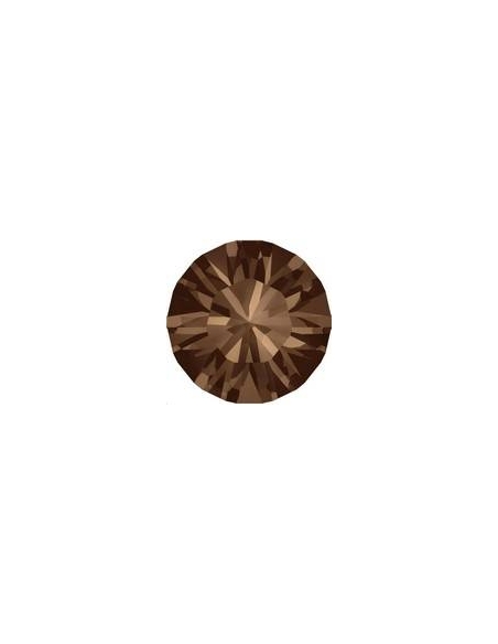 Strass SS39 8mm Smoked topaz f  Strass à culot  Xilion chaton 8mm (1028) - 1