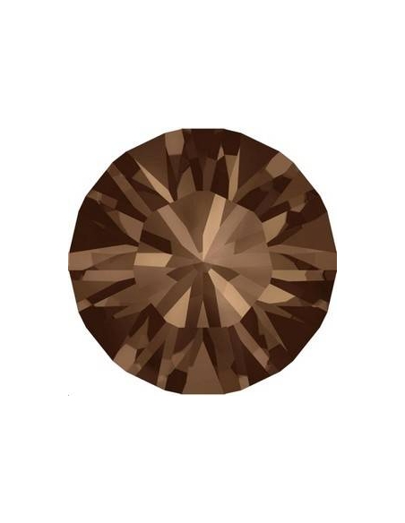 Strass SS39 8mm Smoked topaz f  Strass à culot  Xilion chaton 8mm (1028) - 2