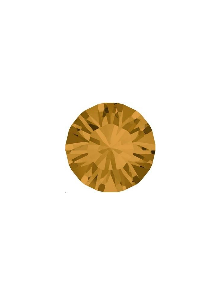 Strass SS39 8mm Topaz f  Strass à culot  Xilion chaton 8mm (1028) - 2