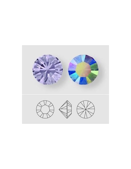 Strass SS39 8mm Topaz f  Strass à culot  Xilion chaton 8mm (1028) - 3 Strass SS39 8mm Topaz f  Strass à culot  Xilion chaton 8mm (1028) - 3