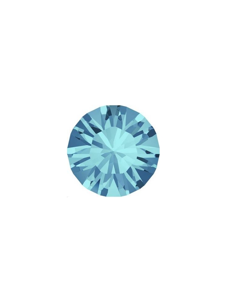 Strass SS45 Aquamarine f  	Strass à culot Xilion chaton 10mm (1028)- 2