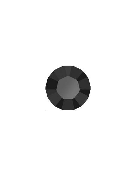 Strass SS45 Jet uf  	Strass à culot Xilion chaton 10mm (1028)- 1