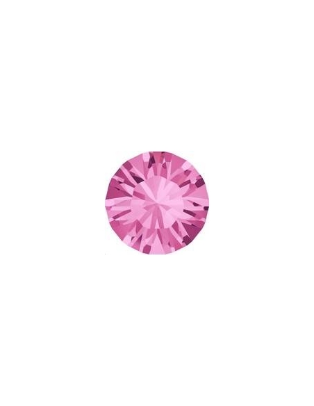 Strass SS45 Rose f  	Strass à culot Xilion chaton 10mm (1028)- 1