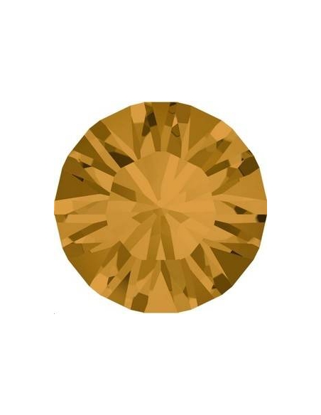 Strass SS45 Topaz f  	Strass à culot Xilion chaton 10mm (1028)- 2