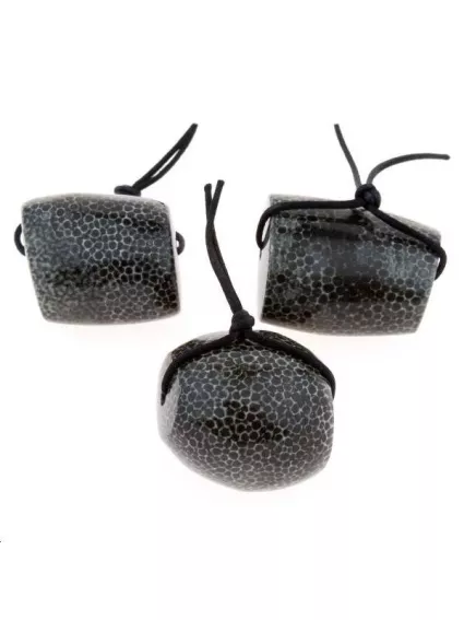 Corail bryozoan perle cylindre 30x27mm  Les pendentifs en pierre Fine- 1