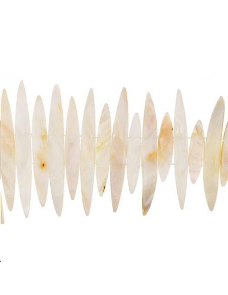 Nacre rose baguettes 42x98mm  Les rangs de perles en nacre- 1