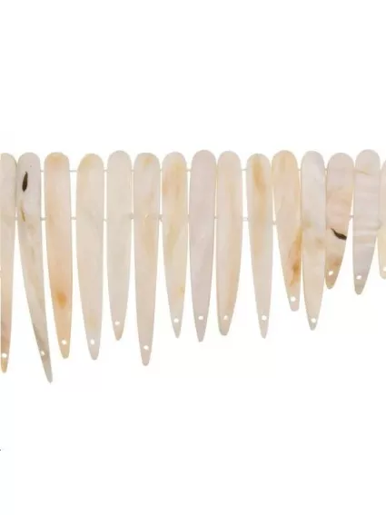 Nacre rose baguettes 42x115mm  Les rangs de perles en nacre- 1