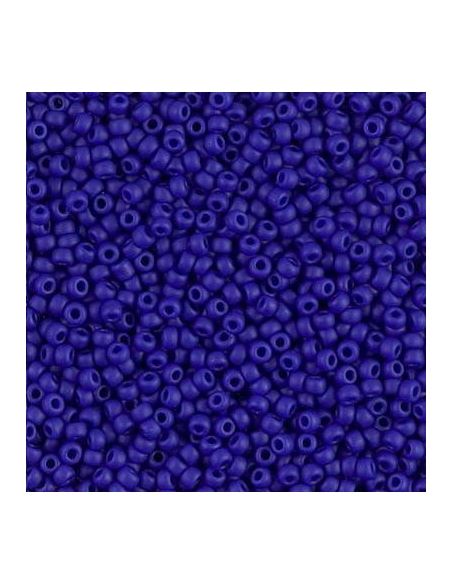 rocaille miyuki 11/0 matte op cobalt  Rocaille Miyuki 11/0- 1 rocaille miyuki 11/0 matte op cobalt  Rocaille Miyuki 11/0- 1