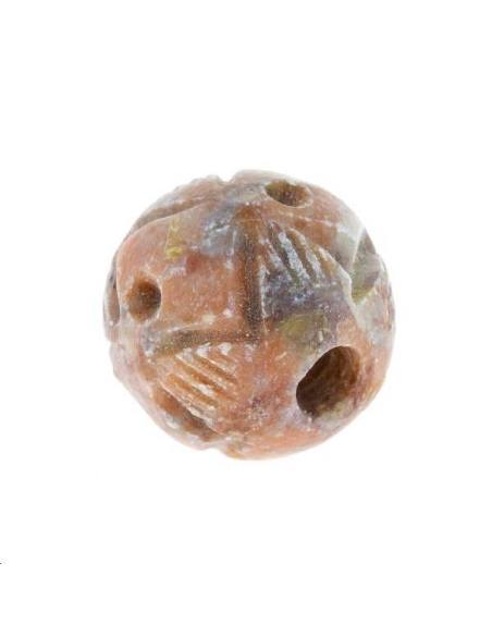 Soap stone ronde 16MM  Matières naturelles- 1 Soap stone ronde 16MM  Matières naturelles- 1