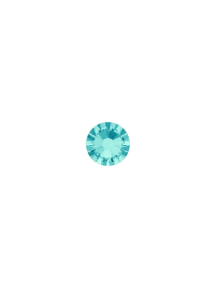 Lot 50 strass plats à coller 1,8mm Xilion rose (SS5) light turquoise foiled Lot 50 strass plats à coller 1,8mm Xilion rose (SS5) light turquoise foiled