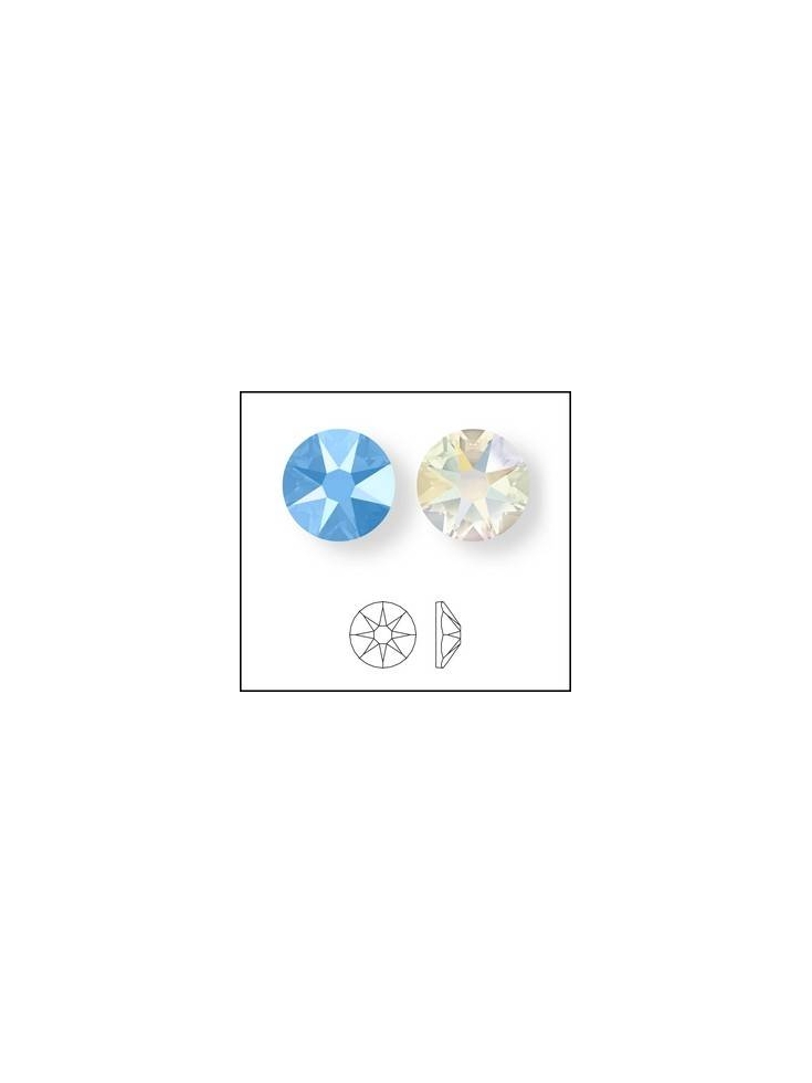 Lot strass plat 4,8mm  Strass plat Xilion rose 4.8mm (2088)- 3