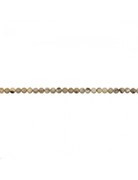 Fossil peanut rond 5-6mm Les perles rondes 6-7mm en lot- 1