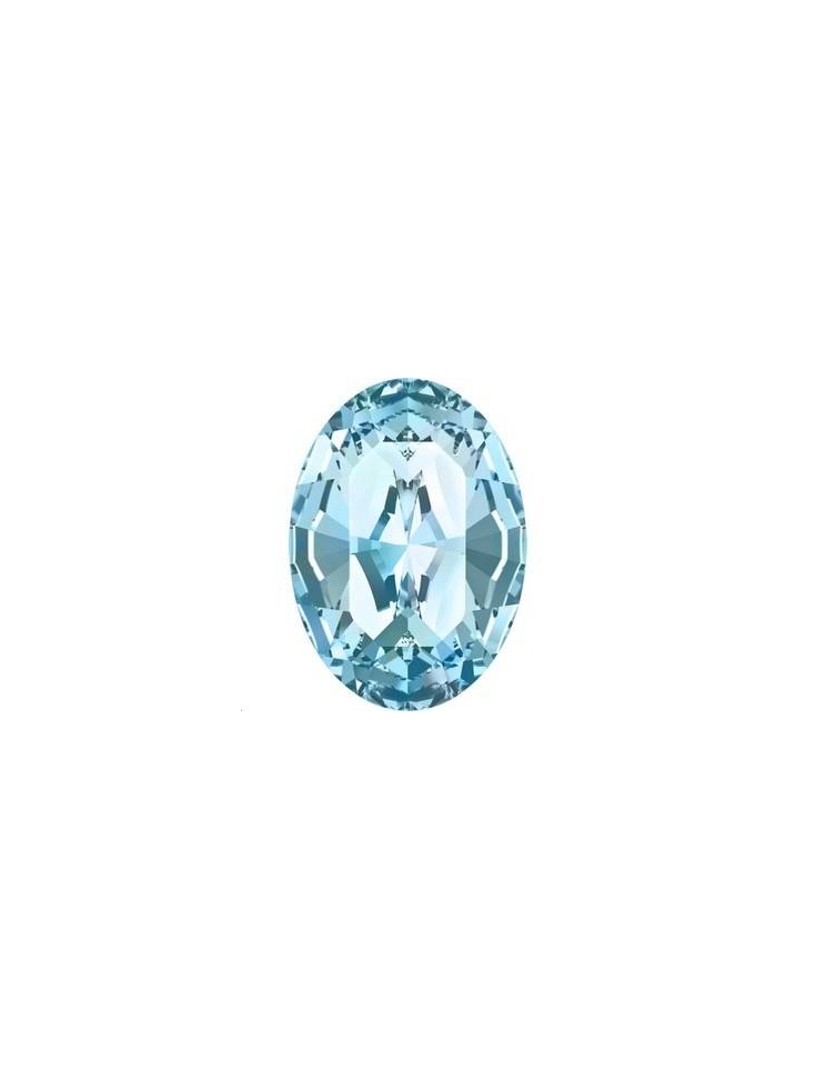 Cabochon oval10X8mm Aquamarine f  Cabochons ovale 10x8mm (4100)- 2