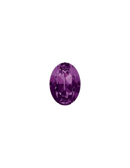 Cabochon 18X13mm Amethyst foiled  Cabochons ovale 18x13mm (4120)- 1 Cabochon 18X13mm Amethyst foiled  Cabochons ovale 18x13mm (4120)- 1