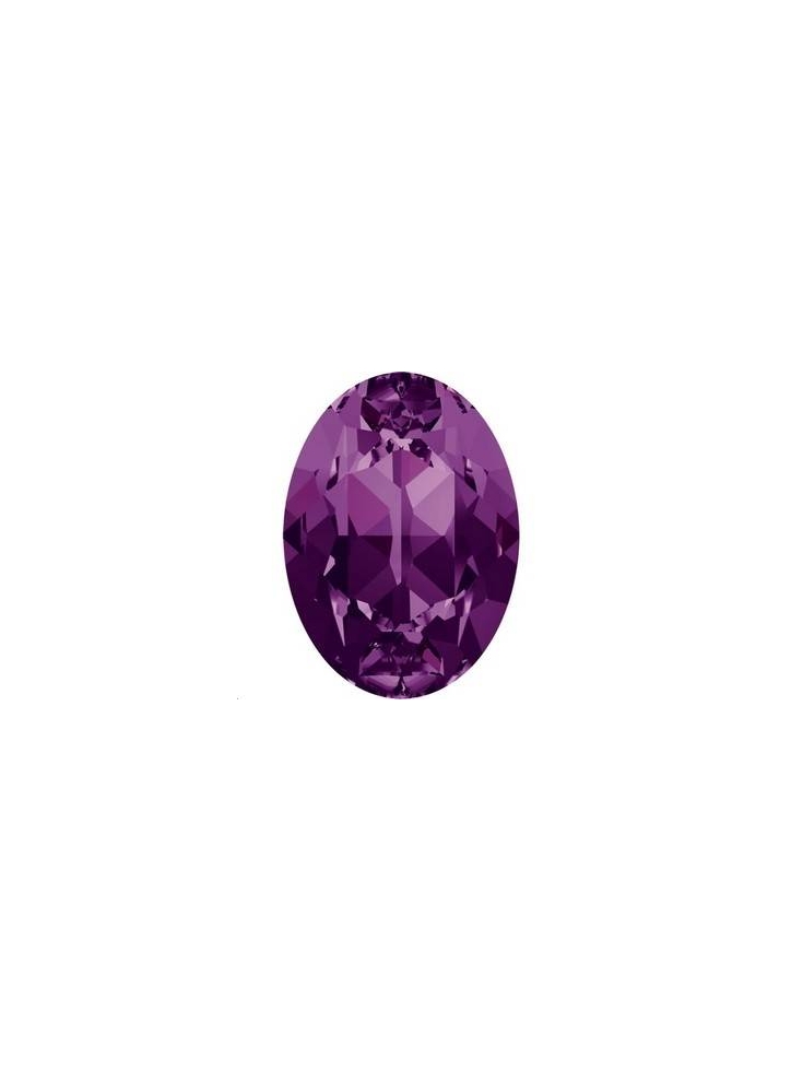 Cabochon 18X13mm Amethyst foiled  Cabochons ovale 18x13mm (4120)- 2