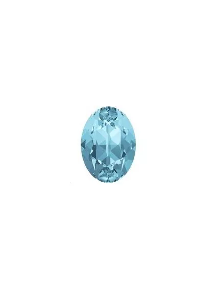Cabochon 18X13mm Aquamarine foiled 2