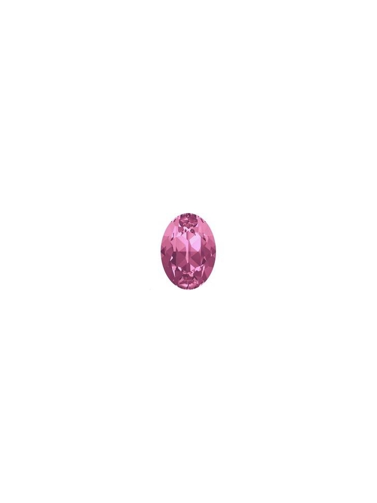 Cabochon 18X13mm Rose foiled  Cabochons ovale 18x13mm (4120)- 1