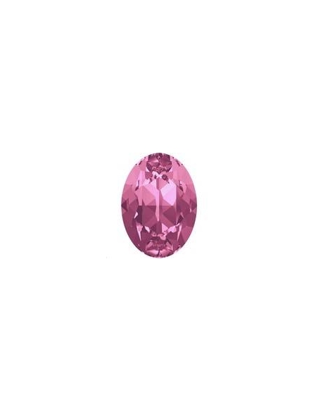 Cabochon 18X13mm Rose foiled  Cabochons ovale 18x13mm (4120)- 1