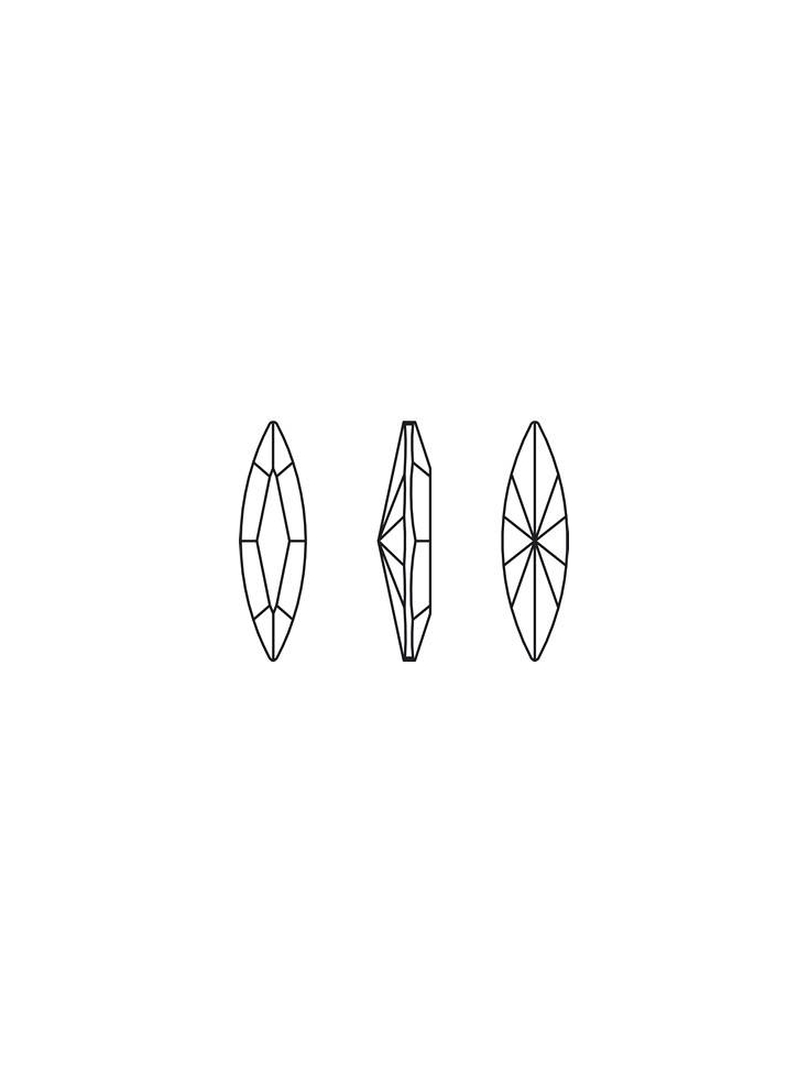 Navette 10X5 Montana foiled  Navette 10x5mm (4200)- 3