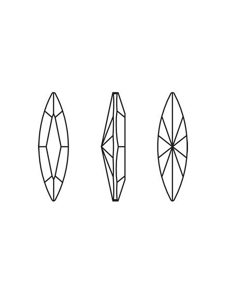 Navette 15X7 Lightamethystfoil  Navette 15x7mm (4200)- 3