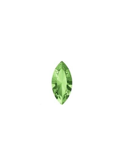 Navette 15X7 Peridot foiled 2
