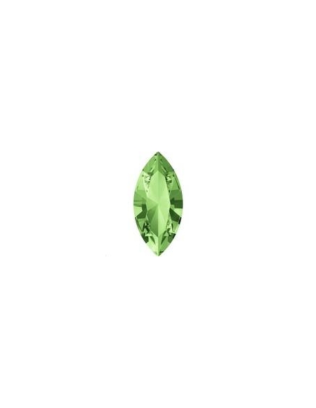 Navette 15X7 Peridot foiled  Navette 15x7mm (4200)- 1 Navette 15X7 Peridot foiled  Navette 15x7mm (4200)- 1