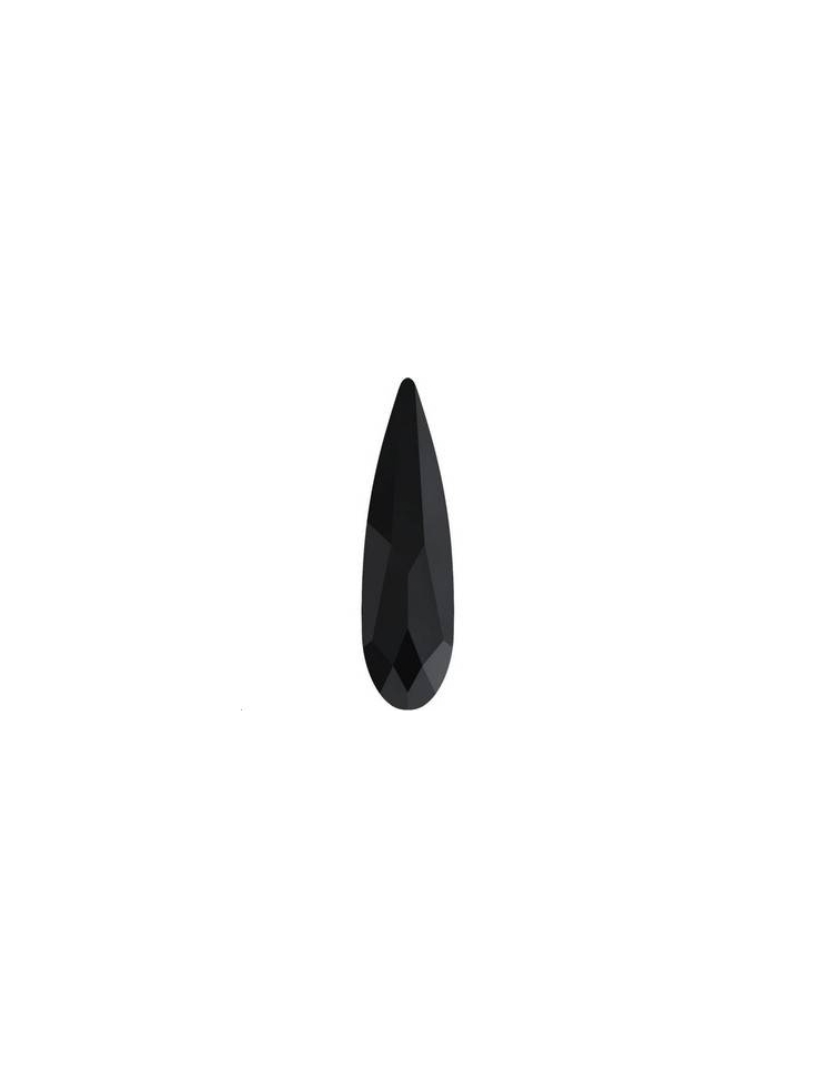 Raindrop fancy stone 11mm jet uf  Raindrop fancy stone- 2