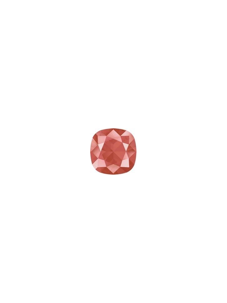 Cabochon carré 10mm cr l. coral  Cabochons carré 10mm (4470)- 1