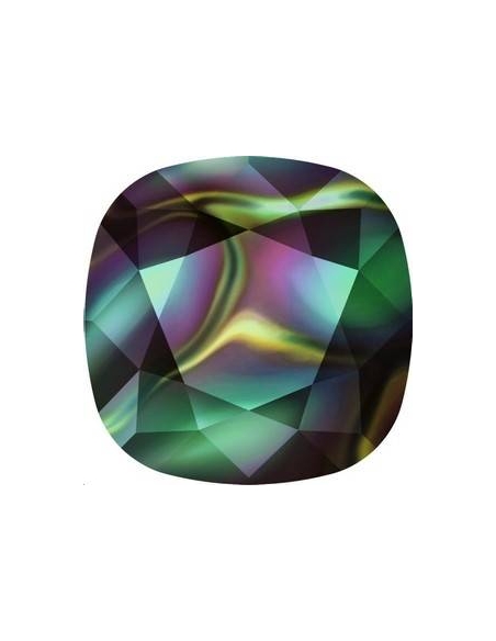 Cabochon carré 10mm crystal rainbow  Cabochons carré 10mm (4470)- 2 Cabochon carré 10mm crystal rainbow  Cabochons carré 10mm (4470)- 2