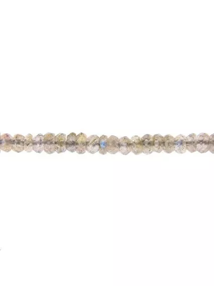 Labradorite rondelle facettes 3mm  Les lots de rondes facettes 2 à 8mm- 1