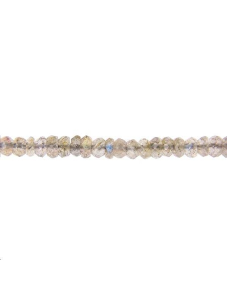 Labradorite rondelle facettes 3mm  Les lots de rondes facettes 2 à 8mm- 1