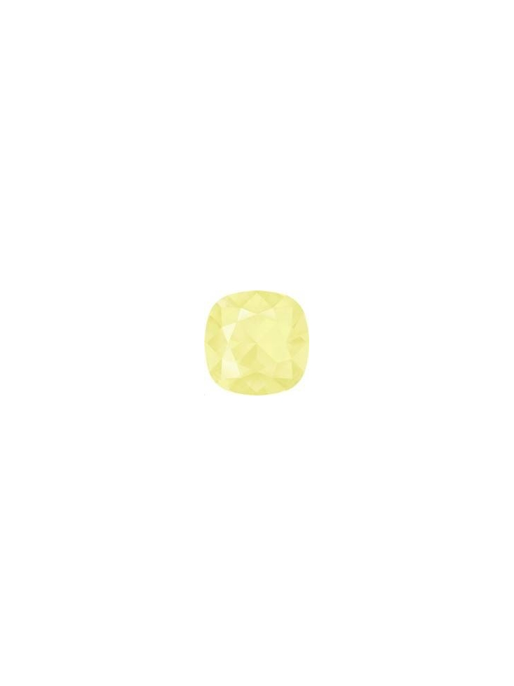 Cabochon 12mm cr powder yellow F  Cabochons carré 12mm (4470)- 1