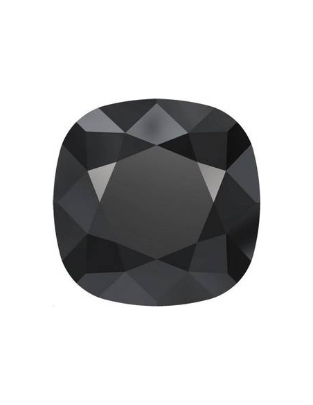 Cabochon 12mm Jet UF  Cabochons carré 12mm (4470)- 2