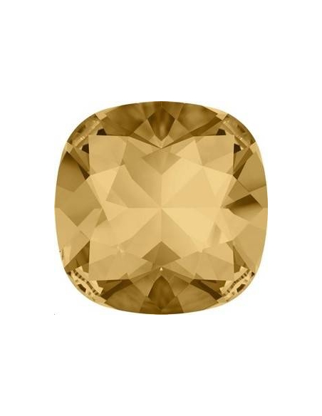 Cabochon 12mm L. col.topaz F  Cabochons carré 12mm (4470)- 2