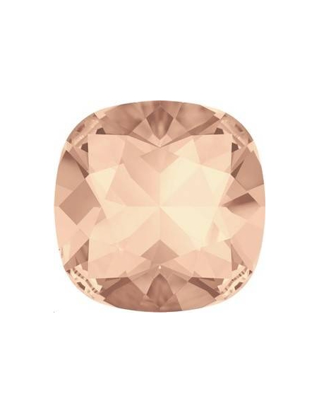 Cabochon 12mm L. peach F  Cabochons carré 12mm (4470)- 2