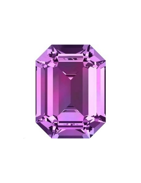 Cabochon14X10 mm Amethyst foiled  Octogone 14x10mm (4610)- 2