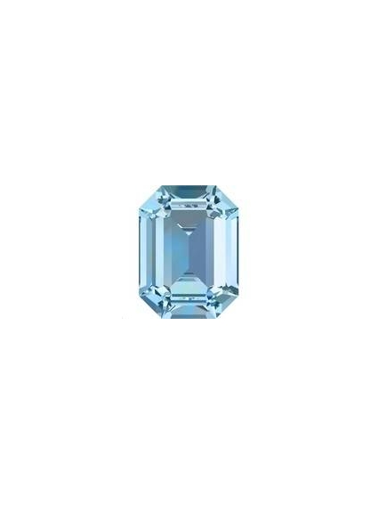 Cabochon14X10mm Aquamarine foiled 2