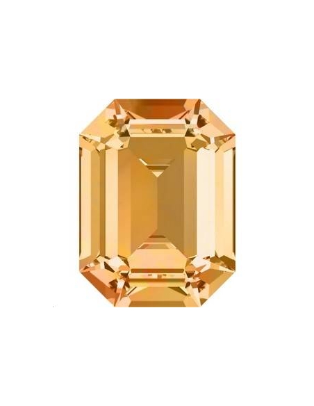 Cabochon 14X10mm Topaz foiled  Octogone 14x10mm (4610)- 2 Cabochon 14X10mm Topaz foiled  Octogone 14x10mm (4610)- 2