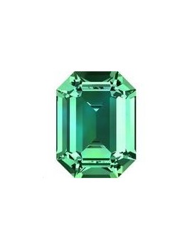 Rectangle 18X13mm Emerald foiled Octogone 18x13mm (4610)- 1