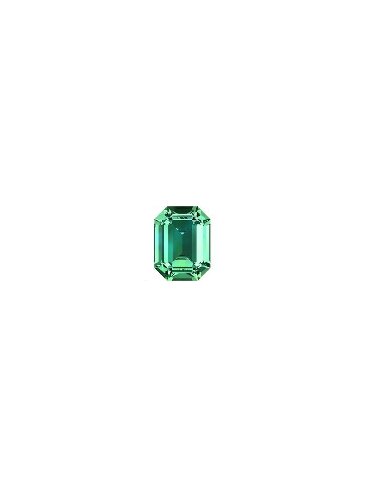 Rectangle 18X13mm Emerald foiled  Octogone 18x13mm (4610)- 1