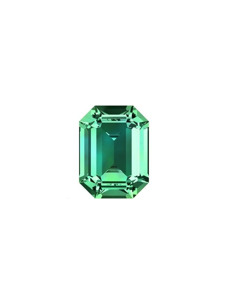 Rectangle 18X13mm Emerald foiled  Octogone 18x13mm (4610)- 2