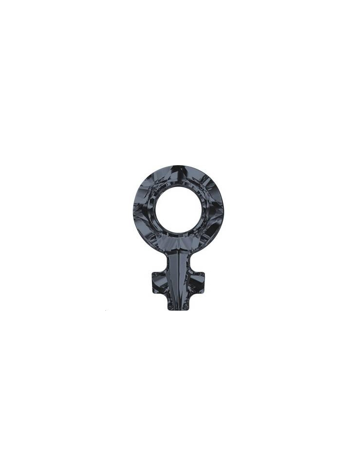 Female symbol 18x11,5mm Cr si night  Female & male Pendants- 2