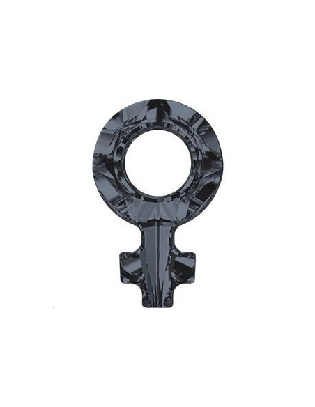 Female symbol 18x11,5mm Cr si night  Female & male Pendants- 2 Female symbol 18x11,5mm Cr si night  Female & male Pendants- 2