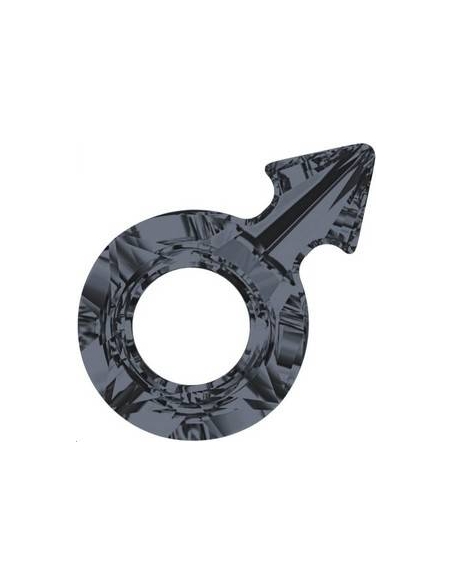 Male symbol 18x11,5mm Cr si  night  Female & male Pendants- 2