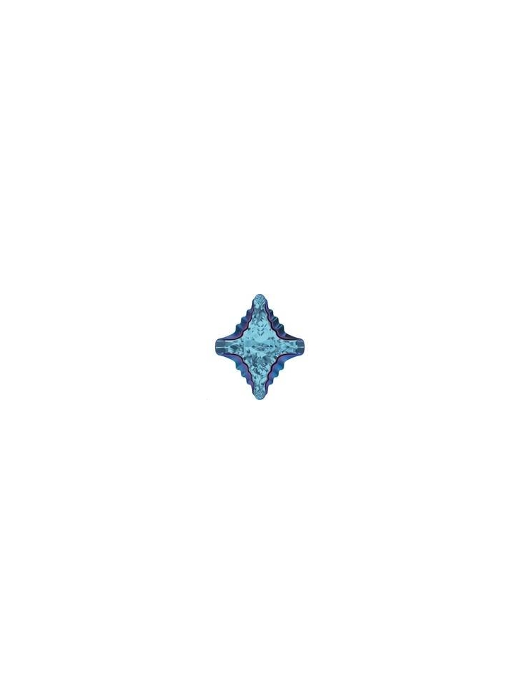 Cabochon Rhombus tribe 19x17mm aquamarine metallic blue Z foiled Cabochon Rhombus tribe 19x17mm aquamarine metallic blue Z foiled