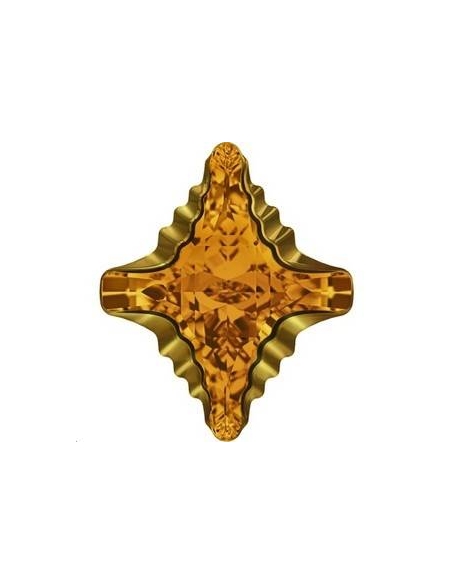 Rhombus tribe 19x17mm topaz dorado  Rhombus tribe- 2