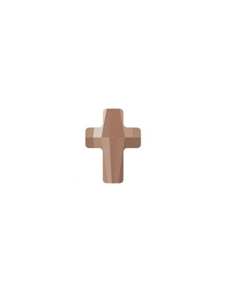 Cross bead 18mm cr rose gold 2X  Croix 18mm- 1