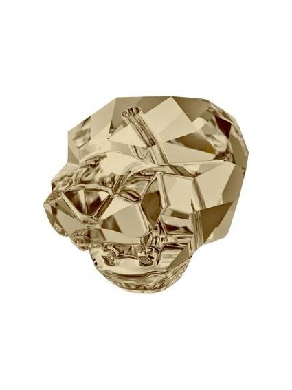 Panther bead 14mm Cr golden shadow  Panthères Swarovski (5751)- 1 2