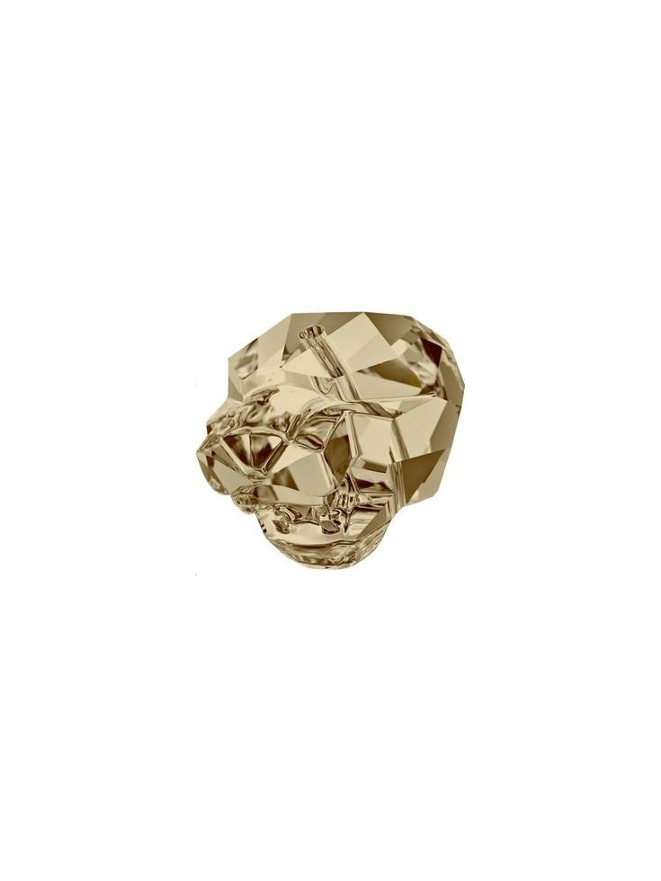 Panther bead 14mm Cr golden shadow  Panthères Swarovski (5751)- 2