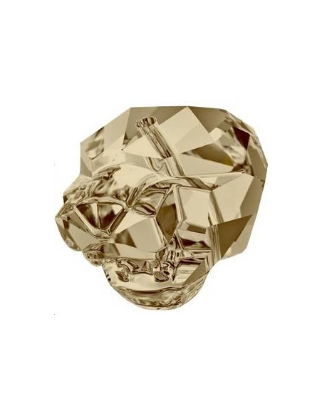 Panther bead 14mm Cr golden shadow  Panthères Swarovski (5751)- 2 Panther bead 14mm Cr golden shadow  Panthères Swarovski (5751)- 2